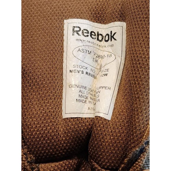 Reebok Mens 8" Tactical Boot Sublite Cushion RB8808 Khaki Leather Lace Up  12W - Picture 6 of 9